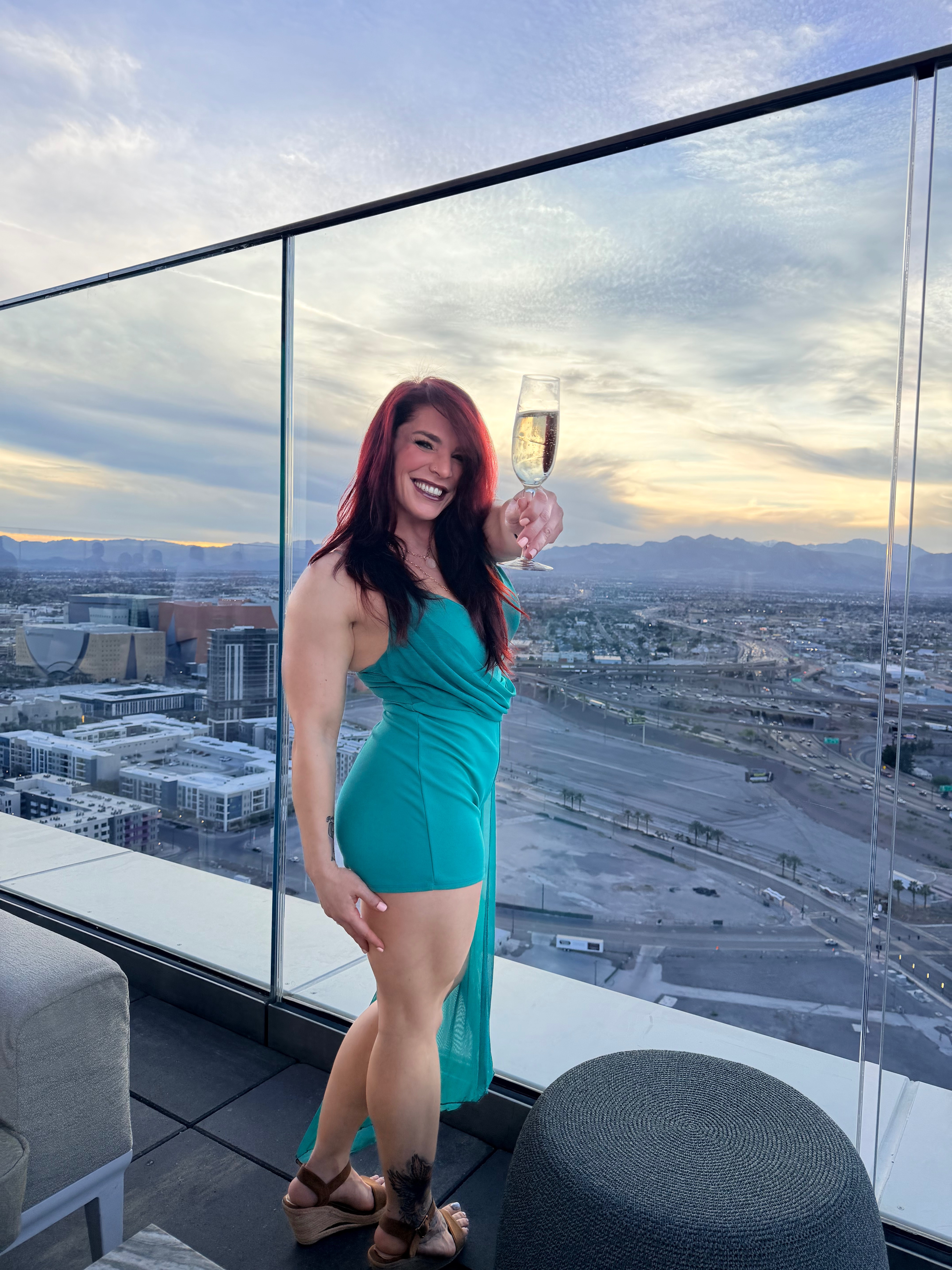 Ashley rooftop sunset